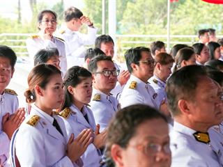 มหาวิทยาลัยพะเยา,นำโดย,ศาสตราจารย์พิเศษ,ดร.มณฑล,สงวนเสริมศรี,อธิการบดีมหาวิทยาลัยพะเยา,พร้อมด้วยคณะผู้บริหาร,คณาจารย์,เจ้าหน้าที่,,เข้าร่วมพิธีวางพวงมาลาถวายราชสักการะ,วันคล้ายวันสวรรคตสมเด็จพระนเรศวรมหาราช,ประจำปี,2561,