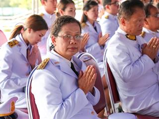 มหาวิทยาลัยพะเยา,นำโดย,ศาสตราจารย์พิเศษ,ดร.มณฑล,สงวนเสริมศรี,อธิการบดีมหาวิทยาลัยพะเยา,พร้อมด้วยคณะผู้บริหาร,คณาจารย์,เจ้าหน้าที่,,เข้าร่วมพิธีวางพวงมาลาถวายราชสักการะ,วันคล้ายวันสวรรคตสมเด็จพระนเรศวรมหาราช,ประจำปี,2561,