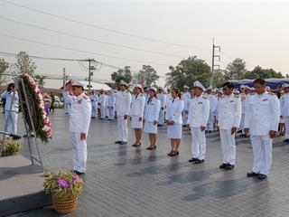 มหาวิทยาลัยพะเยา,นำโดย,ศาสตราจารย์พิเศษ,ดร.มณฑล,สงวนเสริมศรี,อธิการบดีมหาวิทยาลัยพะเยา,พร้อมด้วยคณะผู้บริหาร,คณาจารย์,เจ้าหน้าที่,,เข้าร่วมพิธีวางพวงมาลาถวายราชสักการะ,วันคล้ายวันสวรรคตสมเด็จพระนเรศวรมหาราช,ประจำปี,2561,