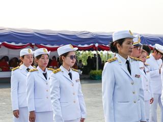 มหาวิทยาลัยพะเยา,นำโดย,ศาสตราจารย์พิเศษ,ดร.มณฑล,สงวนเสริมศรี,อธิการบดีมหาวิทยาลัยพะเยา,พร้อมด้วยคณะผู้บริหาร,คณาจารย์,เจ้าหน้าที่,,เข้าร่วมพิธีวางพวงมาลาถวายราชสักการะ,วันคล้ายวันสวรรคตสมเด็จพระนเรศวรมหาราช,ประจำปี,2561,