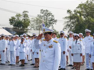 มหาวิทยาลัยพะเยา,นำโดย,ศาสตราจารย์พิเศษ,ดร.มณฑล,สงวนเสริมศรี,อธิการบดีมหาวิทยาลัยพะเยา,พร้อมด้วยคณะผู้บริหาร,คณาจารย์,เจ้าหน้าที่,,เข้าร่วมพิธีวางพวงมาลาถวายราชสักการะ,วันคล้ายวันสวรรคตสมเด็จพระนเรศวรมหาราช,ประจำปี,2561,