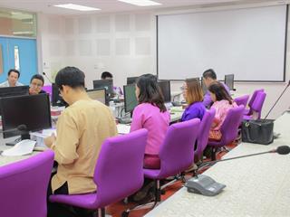ผู้บริหาร,พบ,สาขาวิชา(สาขาวิชาภาษาจีน),ในการประชุมบุคลากรคณะศิลปศาสตร์,มหาวิทยาลัยพะเยา,,ครั้งที่,1/2561