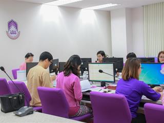 ผู้บริหาร,พบ,สาขาวิชา(สาขาวิชาภาษาจีน),ในการประชุมบุคลากรคณะศิลปศาสตร์,มหาวิทยาลัยพะเยา,,ครั้งที่,1/2561