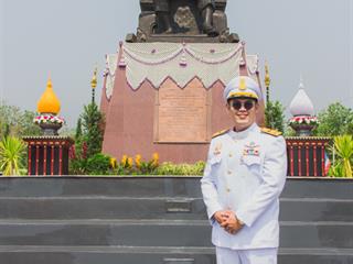 คณะศิลปศาสตร์,มหาวิทยาลัยพะเยา,ร่วมพิธีวันคล้ายวันสวรรคตสมเด็จพระนเรศวรมหาราช,ประจำปี,2561