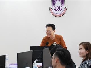 ผู้บริหาร,พบ,สาขาวิชา(สาขาวิชาภาษาฝรั่งเศส),ในการประชุมบุคลากรคณะศิลปศาสตร์,มหาวิทยาลัยพะเยา,ครั้งที่,1/2561