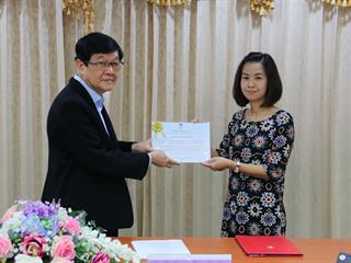 โครงการมอบเงินรางวัลและเกียรติบัตรนิสิตสหกิจศึกษา