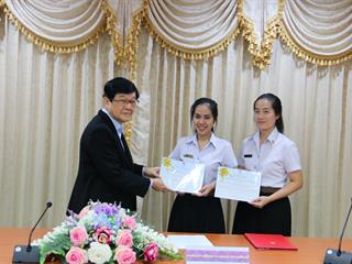 โครงการมอบเงินรางวัลและเกียรติบัตรนิสิตสหกิจศึกษา