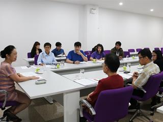 การประชุมหารือประเด็นการดำเนินงานที่เกี่ยวข้องกับการจัดการทดสอบ,วัดความรู้ภาษาอังกฤษ,มหาวิทยาลัยพะเยา
