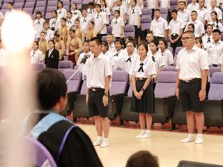 โรงเรียนสาธิตฯ,จัดพิธีประณตจิต,ปูชิตคุณาจารย์,และประดับเครื่องหมายมหาวิทยาลัย,
