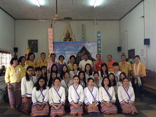 คณะพยาบาลศาสตร์ร่วมกับโรงเรียนผู้สูงอายุวัดแม่กาโทกหวาก,และโรงพยาบาลส่งเสริมสุขภาพตำบลแม่กา,จังหวัดพะเยา,จัด“โครงการ,,๑,คณะ,๑โมเดล,ข่วงผญ๋าภูมิปัญญาพื้นบ้านล้านนา,เพื่อส่งเสริมศักยภาพ,และคุณค่าผู้สูงวัย”