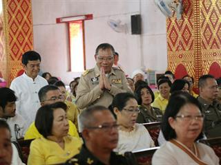 นายณรงค์ศักดิ์,โอสถธนากร,,ผู้ว่าราชการจังหวัดพะเยา,ในพิธีสืบชะตาต้อนรับการเข้ารับตำแหน่งผู้ว่าฯคนใหม่