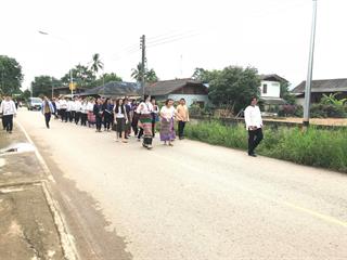 มหาวิทยาลัยพะเยา,ถวายเทียนพรรษา,วัดแม่กาหลวง,จ.พะเยา,เนื่องในวันเข้าพรรษา,ประจำปี,2561