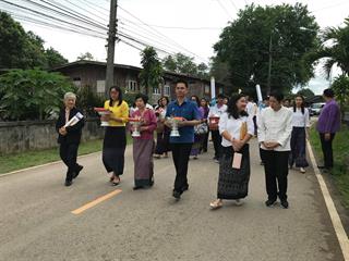 มหาวิทยาลัยพะเยา,ถวายเทียนพรรษา,วัดแม่กาหลวง,จ.พะเยา,เนื่องในวันเข้าพรรษา,ประจำปี,2561