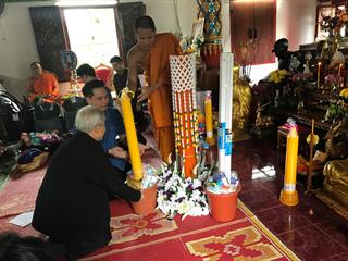 มหาวิทยาลัยพะเยา,ถวายเทียนพรรษา,วัดแม่กาหลวง,จ.พะเยา,เนื่องในวันเข้าพรรษา,ประจำปี,2561