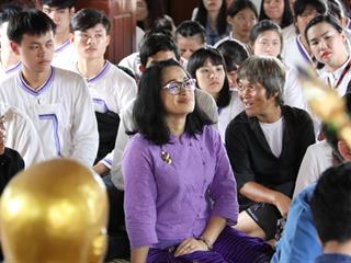 มหาวิทยาลัยพะเยา,ถวายเทียนพรรษา,วัดแม่กาหลวง,จ.พะเยา,เนื่องในวันเข้าพรรษา,ประจำปี,2561