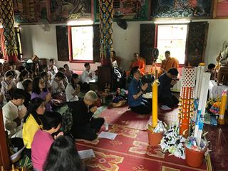 มหาวิทยาลัยพะเยา,ถวายเทียนพรรษา,วัดแม่กาหลวง,จ.พะเยา,เนื่องในวันเข้าพรรษา,ประจำปี,2561