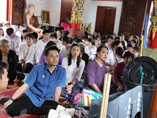 มหาวิทยาลัยพะเยา,ถวายเทียนพรรษา,วัดแม่กาหลวง,จ.พะเยา,เนื่องในวันเข้าพรรษา,ประจำปี,2561