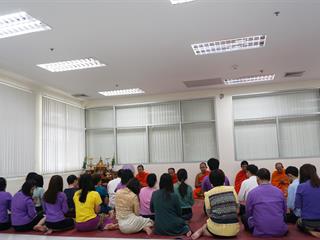 ศูนย์บรรณสารและสื่อการศึกษา,มหาวิทยาลัยพะเยา,จัดพิธีทำบุญประจำปี,2561