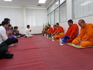 ศูนย์บรรณสารและสื่อการศึกษา,มหาวิทยาลัยพะเยา,จัดพิธีทำบุญประจำปี,2561