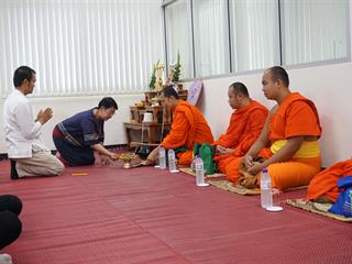 ศูนย์บรรณสารและสื่อการศึกษา,มหาวิทยาลัยพะเยา,จัดพิธีทำบุญประจำปี,2561