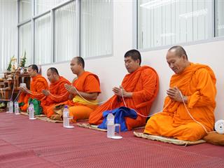 ศูนย์บรรณสารและสื่อการศึกษา,มหาวิทยาลัยพะเยา,จัดพิธีทำบุญประจำปี,2561