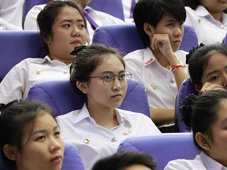 คณะวิทยาการจัดการและสารสนเทศศาสตร์,มหาวิทยาลัยพะเยา,,ดำเนินโครงการวันปฐมนิเทศนิสิตใหม่,ประจำปีการศึกษา,2561