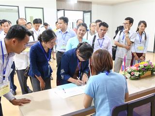 มหาวิทยาลัยพะเยา,ต้อนรับคณะจากสาธารณรัฐประชาธิปไตยประชาชนลาว,ศึกษาดูงานและเยี่ยมชม,มหาวิทยาลัยพะเยา