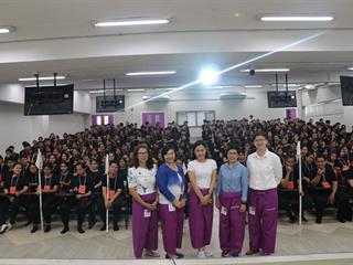 สโมสรนิสิตคณะรัฐศาสตร์และสังคมศาสตร์,มหาวิทยาลัยพะเยา,เปิดกิจกรรม,“สานสัมพันธ์สิงห์กว๊าน-พิราบขาว”,(กิจกรรมรับนิสิตใหม่),ประจำปีการศึกษา,2561
