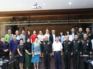 คณะรัฐศาสตร์และสังคมศาสตร์,มหาวิทยาลัยพะเยา,ร่วมงานเสวนาระดมความคิดเห็นเพื่อการพัฒนา,โดยความร่วมมือจาก,กอ.รมน.ภาค,3