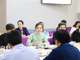 คณะวิทยาการจัดการและสารสนเทศศาสตร์,มหาวิทยาลัยพะเยา,,เข้าร่วมต้อนรับคณะจากสาธารณรัฐประชาธิปไตยประชาชนลาว,(แขวงไชยบุรีและแขวงอุดมไชย)