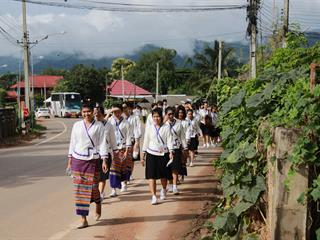คณะวิทยาการจัดการและสารสนเทศศาสตร์,มหาวิทยาลัยพะเยา,ดำเนินโครงการทำนุบำรุงศิลปวัฒนธรรม,กิจกรรมถวายเทียนพรรษา,ปีการศึกษา,2561