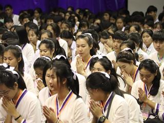 กิจกรรมตักบาตรน้องใหม่,ประจำปีการศึกษา,2561	