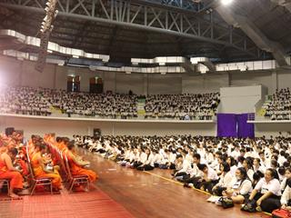 กิจกรรมตักบาตรน้องใหม่,ประจำปีการศึกษา,2561	