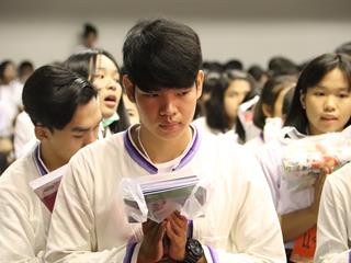 กิจกรรมตักบาตรน้องใหม่,ประจำปีการศึกษา,2561	