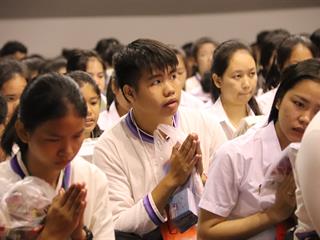 กิจกรรมตักบาตรน้องใหม่,ประจำปีการศึกษา,2561	