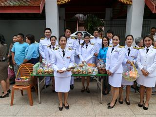 มหาวิทยาลัยพะเยาร่วมทำบุญตักบาตร,เนื่องในโอกาส,วันเฉลิมพระชนมพรรษา,86,พรรษา,12,สิงหาคม,2561