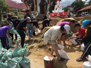 จิตอาสา,ม.พะเยา,ลงพื้นที่ช่วยผู้ประสบภัย
