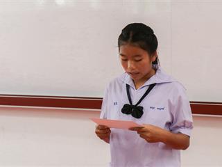 คณะศิลปศาสตร์จัดโครงการประกวดการอ่านออกเสียงนิทานภาษาอังกฤษ,(U-School)