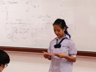 คณะศิลปศาสตร์จัดโครงการประกวดการอ่านออกเสียงนิทานภาษาอังกฤษ,(U-School)