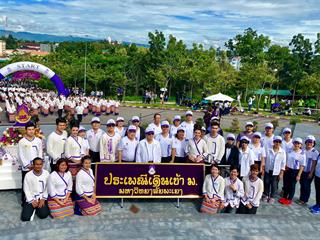 เข้าร่วมกิจกรรมประเพณีเดินเข้ามหาวิทยาลัยพะเยา