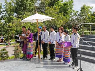 มหาวิทยาลัยพะเยา,จัดประเพณีเดินเข้า,ม.,ประจำปี,2561