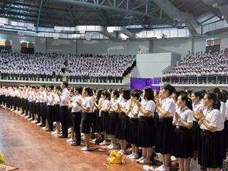 คณะศิลปศาสตร์,เข้าร่วมพิธีไหว้ครูและมอบรางวัลนิสิตเกียรติยศ,,ประจำปีการศึกษา,2561,ณ,อาคารสงวนเสริมศรี,มหาวิทยาลัยพะเยา