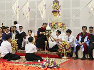 คณะศิลปศาสตร์,จัดพิธีไหว้ครูคณะศิลปศาสตร์,“กราบคุรุปูจา,ครูบาอาจารย์เจ้า”,ประจำปีการศึกษา,2561,ณ,ห้อง,UB004,อาคาร,99,ปี,พระอุบาลีคุณูปมาจารย์