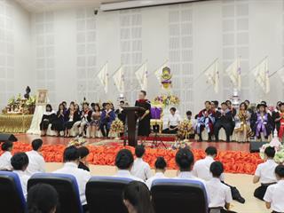 คณะศิลปศาสตร์,จัดพิธีไหว้ครูคณะศิลปศาสตร์,“กราบคุรุปูจา,ครูบาอาจารย์เจ้า”,ประจำปีการศึกษา,2561,ณ,ห้อง,UB004,อาคาร,99,ปี,พระอุบาลีคุณูปมาจารย์