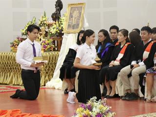 คณะศิลปศาสตร์,จัดพิธีไหว้ครูคณะศิลปศาสตร์,“กราบคุรุปูจา,ครูบาอาจารย์เจ้า”,ประจำปีการศึกษา,2561,ณ,ห้อง,UB004,อาคาร,99,ปี,พระอุบาลีคุณูปมาจารย์