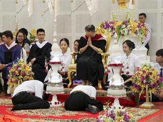 คณะศิลปศาสตร์,จัดพิธีไหว้ครูคณะศิลปศาสตร์,“กราบคุรุปูจา,ครูบาอาจารย์เจ้า”,ประจำปีการศึกษา,2561,ณ,ห้อง,UB004,อาคาร,99,ปี,พระอุบาลีคุณูปมาจารย์