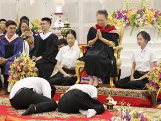 คณะศิลปศาสตร์,จัดพิธีไหว้ครูคณะศิลปศาสตร์,“กราบคุรุปูจา,ครูบาอาจารย์เจ้า”,ประจำปีการศึกษา,2561,ณ,ห้อง,UB004,อาคาร,99,ปี,พระอุบาลีคุณูปมาจารย์