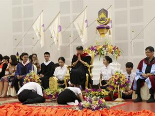 คณะศิลปศาสตร์,จัดพิธีไหว้ครูคณะศิลปศาสตร์,“กราบคุรุปูจา,ครูบาอาจารย์เจ้า”,ประจำปีการศึกษา,2561,ณ,ห้อง,UB004,อาคาร,99,ปี,พระอุบาลีคุณูปมาจารย์