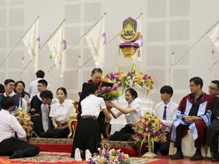 คณะศิลปศาสตร์,จัดพิธีไหว้ครูคณะศิลปศาสตร์,“กราบคุรุปูจา,ครูบาอาจารย์เจ้า”,ประจำปีการศึกษา,2561,ณ,ห้อง,UB004,อาคาร,99,ปี,พระอุบาลีคุณูปมาจารย์