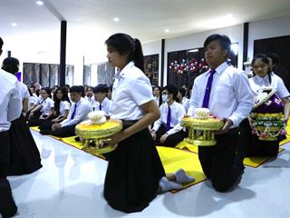 คณะทันตแพทยศาสตร์จัด,“พิธีไหว้ครู,ประจำปี,2561”